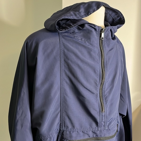 Vintage L.L. Bean Men's Navy Hooded Windbreaker Jacket XXL - Picture 2 of 10